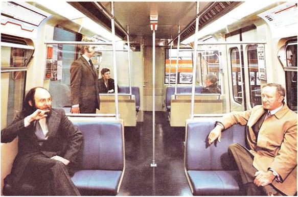 70's Metro test passengers pose